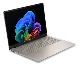 HP OmniBook 5 Laptop Next Gen AI 16, Windows 11 Home, 16", Intel® Core™ Ultra 9, 32GB RAM, 512GB SSD, 2K, Sahara silver