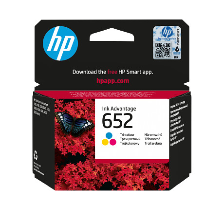 HP 652 F6V24AE eredeti háromszínű tintapatron Ink Advantage 1115 2135 3635 3775 3835 4535 4675 5075(200 old.)