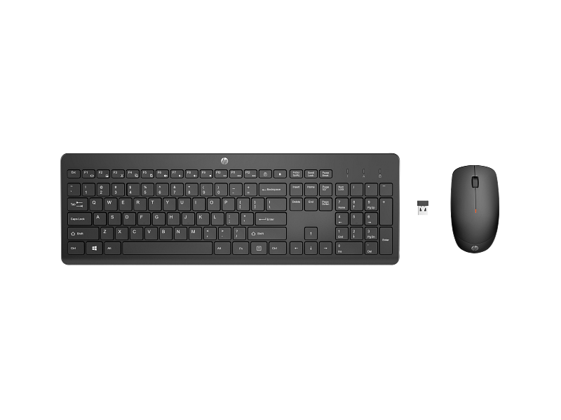 20C2 - HP 230 Wireless Mouse & Keyboard Combo Wireless Mouse, Keyboard, Combo, JetBlack Packaging, T