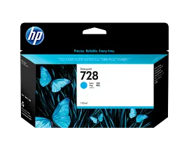 HP 728 130-ml Cyan DesignJet Ink Cartridge, F9J67A