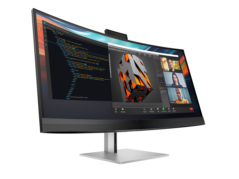 HP Series 7 Pro 40 Inch 5K2K Conferencing Monitor-740pm PikeSilver IRcam AHS CoreSet FrontRight Whit