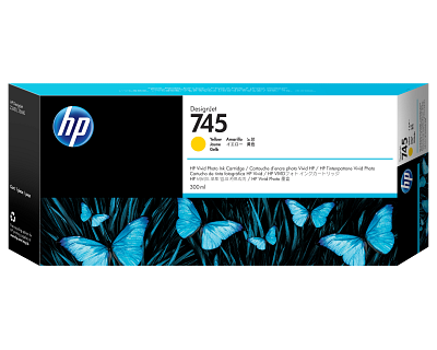 HP 745 300-ml DesignJet Yellow Ink Cartridge