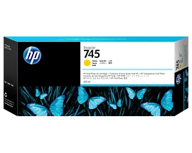 HP 745 300-ml DesignJet Yellow Ink Cartridge, F9K02A