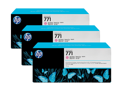 HP 771 3-pack 775-ml Light Magenta DesignJet Ink Cartridges
