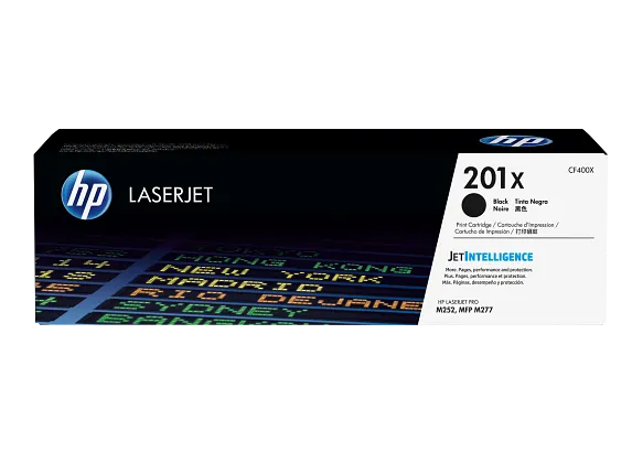 HP Laser Toner Cartridges and Kits, HP 201X High Yield Black Original LaserJet Toner Cartridge, CF400X