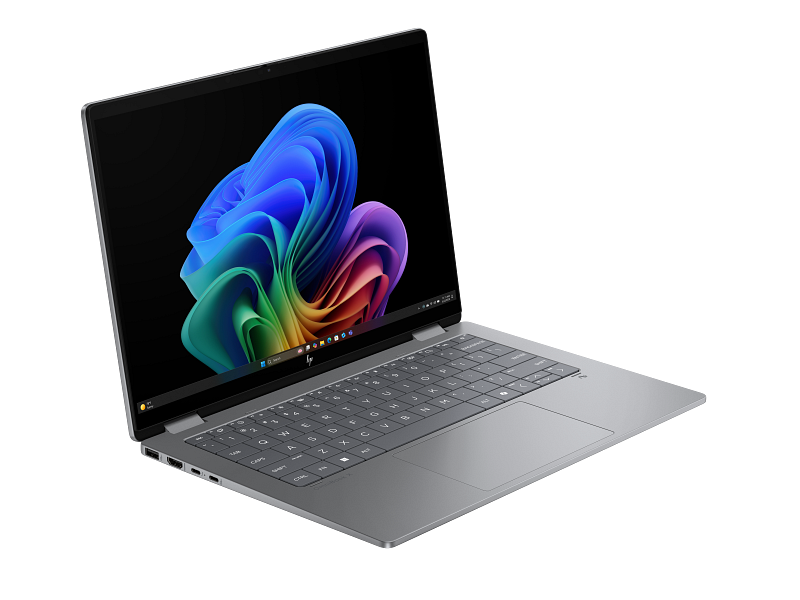 25C1 HP OmniBook X Flip 14 inch 2-in-1 Laptop Next Gen AI PC Meteor Silver T IR Cam nonSD nonFPR Cop