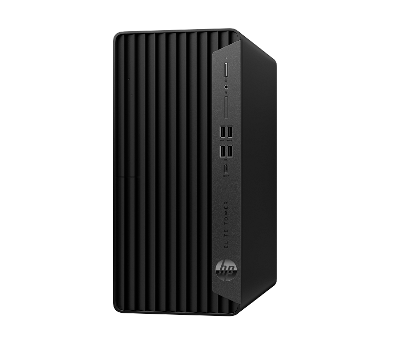 HP Elite Tower 800 G9 Desktop PC GravityGrey nonODD Coreset Vertical Left Facing