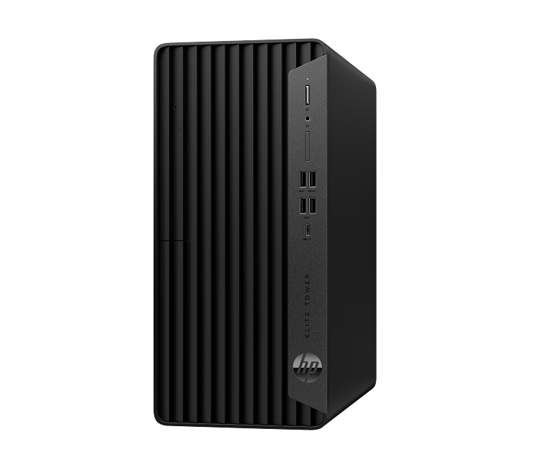 HP Elite Tower 800 G9 Desktop PC GravityGrey nonODD Coreset Vertical Left Facing