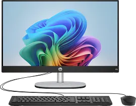 HP All-in-One Desktop Next Gen AI 24-ct2055m PC, Windows 11 Home, 23.8", AMD Ryzen™ AI 5, 16GB RAM, 512GB SSD, FHD, Shell white