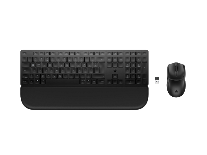 HP Multi-Device Dual-Mode Mouse and Keyboard Combo with Palm Rest