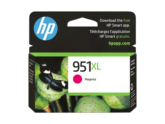 Ink Supplies, HP 951XL High Yield Magenta Original Ink Cartridge, CN047AN#140