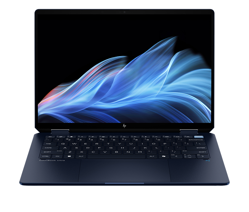 PORT HP.14' U7-256V IRIS OLED 400NITS OMNI X360 16G 1TB SSD W11H (T) AZUL 4 24C2-OmniBook - 14 Câmeras Atmosféricas Azul T NT IR sem FPR HP AI Art Screen Core Set Frontal BrancoBG