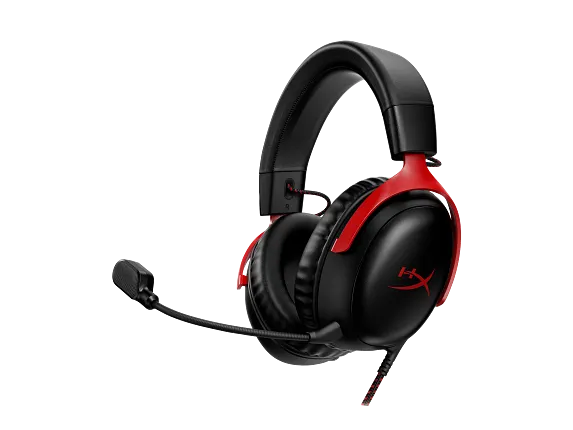 HyperX Gaming Headsets, HyperX Cloud III - Gaming Headset - Black-Red
