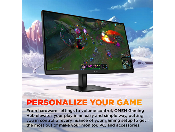 HP OMEN 27 inch QHD 180Hz Gaming Monitor laptop