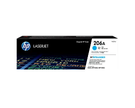 HP 206A Cyan Original LaserJet Toner Cartridge, W2111A