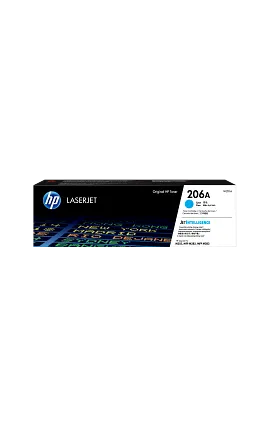 HP 206A Cyan Original LaserJet Toner Cartridge, W2111A
