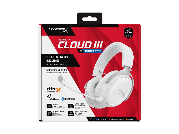 HyperX Cloud III S Wireless Black-Red Gaming Headset (Instant Pair!)