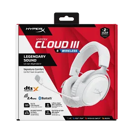 HyperX Cloud III S - Wireless Gaming Headset (White)