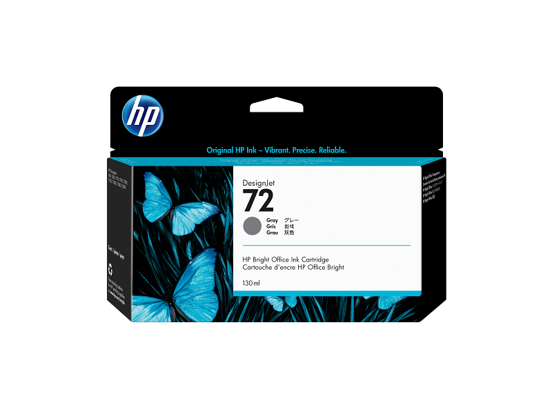 HP 72 130-ml Gray DesignJet Ink Cartridge