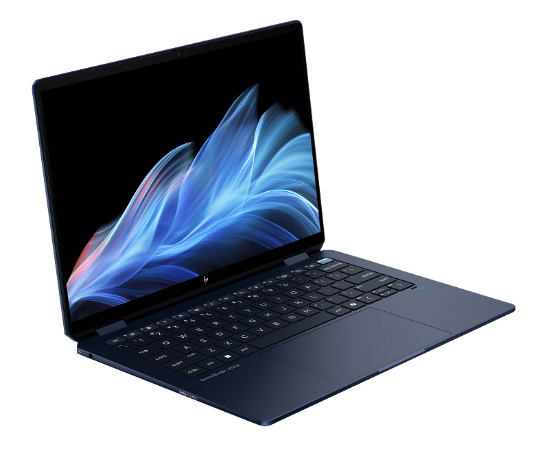 PORT HP.14' U7-256V IRIS OLED 400NITS OMNI X360 16G 1TB SSD W11H (T) AZUL 6 24C2-OmniBook - 14 Câmeras Atmosféricas Azul T NT IR sem FPR Conjunto de Tela Artística HP AI Frontal Direita Branco BG