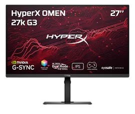 HyperX OMEN 27 inch UHD/FHD 160Hz/320Hz Dual Mode Gaming Monitor - OMEN 27k G3