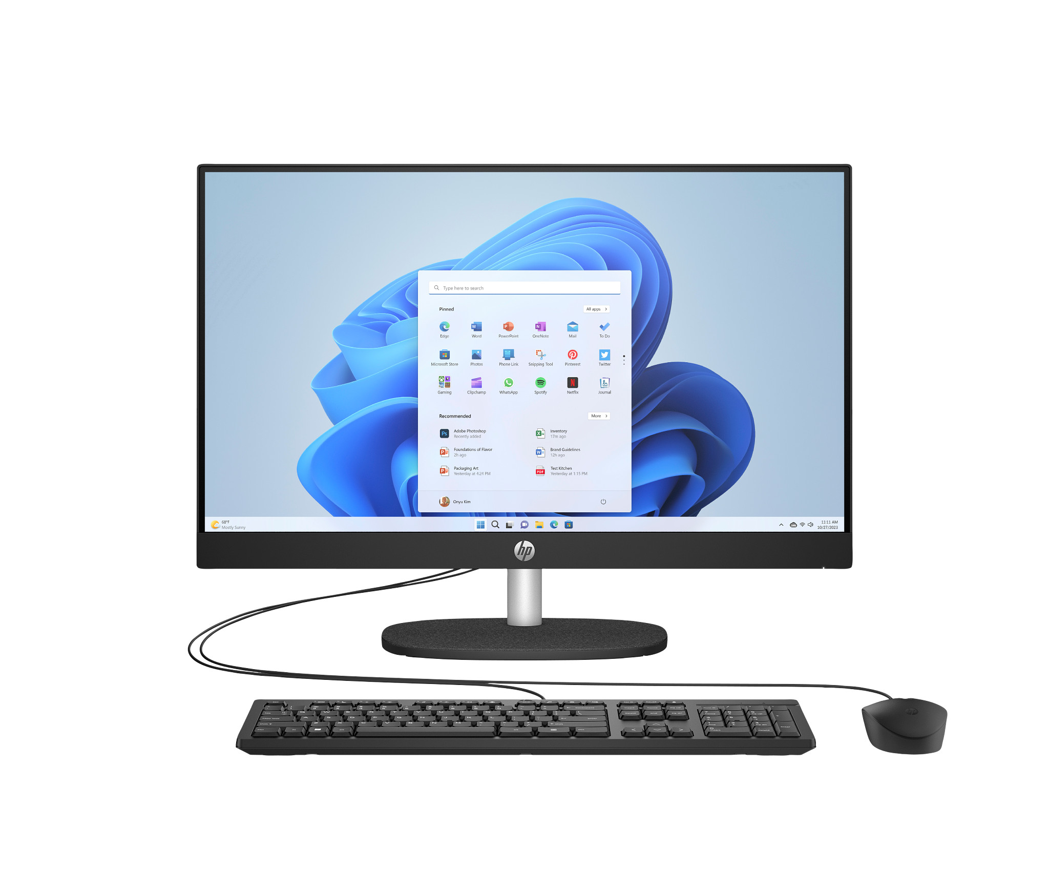 HP Essential All-in-One Computer 23.8