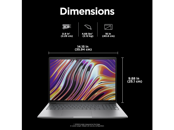 HP ZBook Power 16 inch G11 A Mobile Workstation PC 3 Yr Wolf Pro