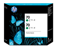 HP 70 2-pack 130-ml Green DesignJet Ink Cartridges