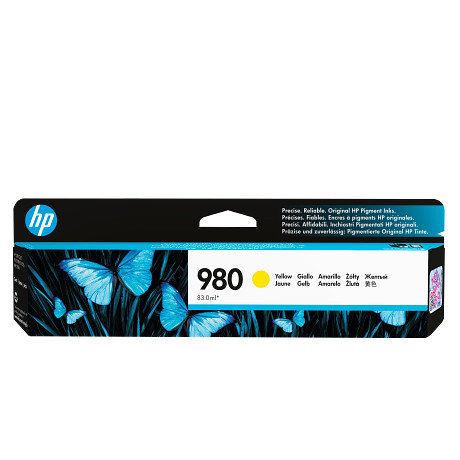 HP 980 sárga tintapatron eredeti D8J09A X555 X585 (6600 old.)
