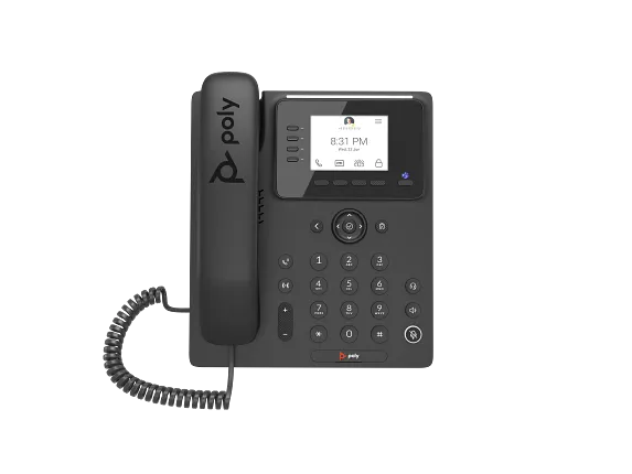 Voice, Poly CCX 350 Business Media Phone for Microsoft Teams and PoE-enabled