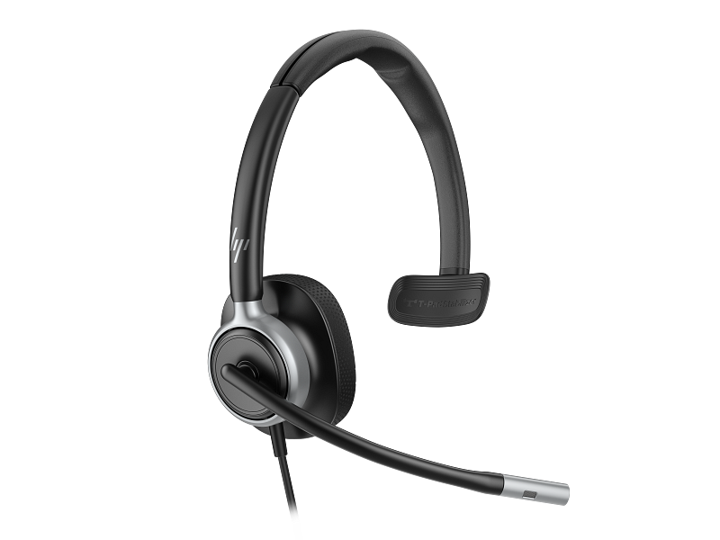 HP Poly Mission 615 USB Headset Monaural Catalog Transparent Front Right