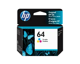 HP 64 Tri-color Original Ink Cartridge, N9J89AN#140