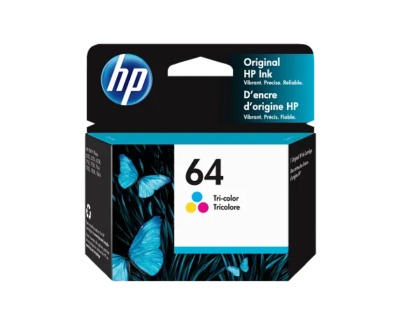 HP 64, (N9J89AN) Tri-Color Original Ink Cartridge HP 64, (N9J89AN) Tri-Color Original Ink Cartridge