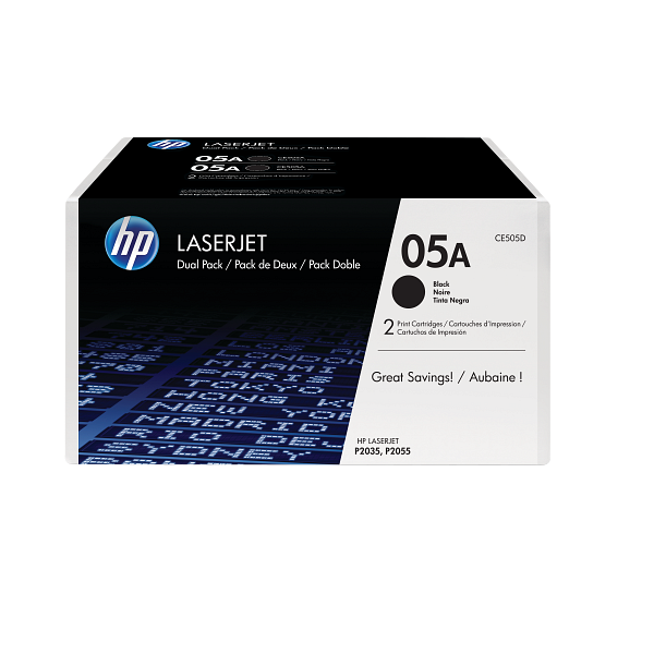 CE505D HP LaserJet Dual Pack 05A