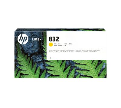 HP 832 1-liter Yellow Latex Ink Cartridge