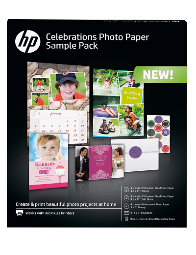 HP Celebration Photo Paper Sample Pack