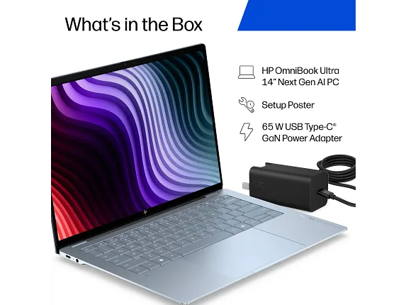 HP OmniBook Ultra 14 inch Laptop Next Gen AI PC 14-kg0000, цвет: Snapdragon X2 Elite, 32 Gb, 1 Tb — фото 6