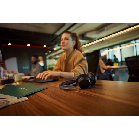 HP 9T9J4AA Poly Voyager Focus 2 Microsoft Teams Certified USB-C-C Headset +USB-C/A Adapter