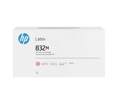 HP 832M 1-liter Light Magenta Latex Ink Cartridge