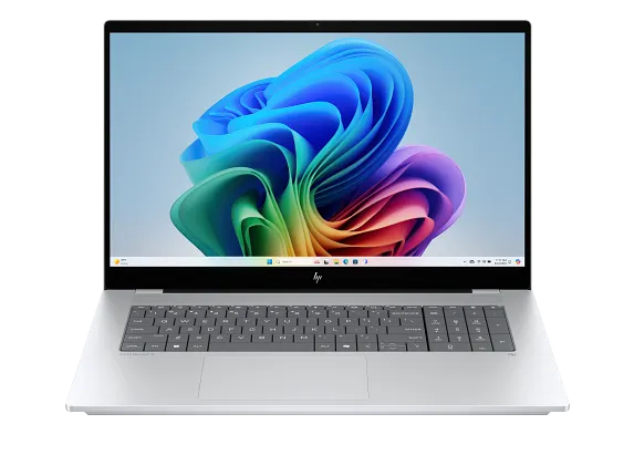 HP Home Laptop PCs, HP OmniBook X NGAI 17, Windows 11 Home, 17.3", Touch screen, Intel® Core™ Ultra 7, 16GB RAM, 512GB SSD, FHD, Glacier silver