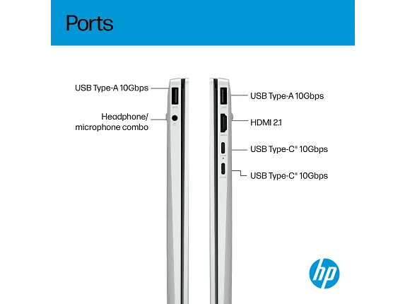 HP OmniBook 7 Aero 13.3 inch Laptop Next Gen AI PC 13-bg1000, цвет: Amd Ryzen Ai 7, 16 Gb, 1 Tb — фото 6