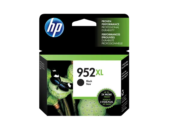 Ink Supplies, HP 952XL High Yield Black Original Ink Cartridge, F6U19AN#140