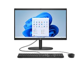 HP All-in-One Desktop 22-dg0040, Windows 11 Home, 21.45", Intel® N-series, 8GB RAM, 512GB SSD, FHD, Jet black