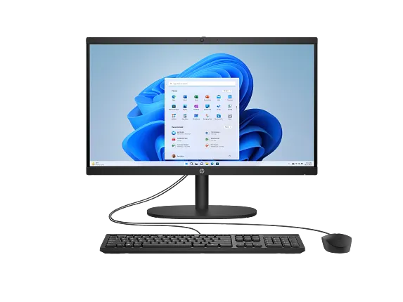 HP All-in-One Desktop 22-dg0040, Windows 11 Home, 21.45", Intel® N-series, 8GB RAM, 512GB SSD, FHD, Jet black