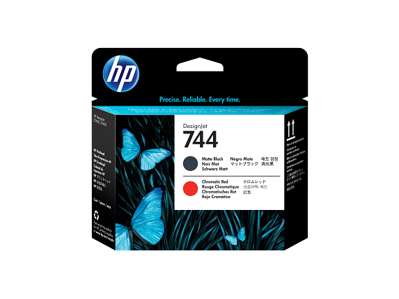 Photos - Printhead HP 744 Matte Black/Chromatic Red DesignJet , F9J88A F9J88A
