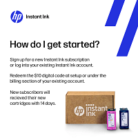 HP Instant Ink US 10USD HP Store NP Code