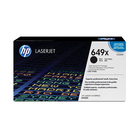 HP 649X CE260X Color Laserjet CP4525 nagykapacitású fekete toner / festékkazetta (17000 oldal)