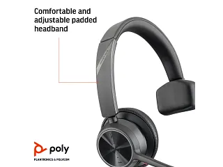 チャコール s_u_m_i様 Poly Voyager 4310-M Bluetooth Mono MS USB-C Wireless Headset