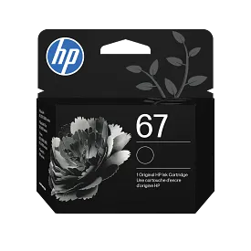 HP 67 Black Original Ink Cartridge, 3YM56AN#140