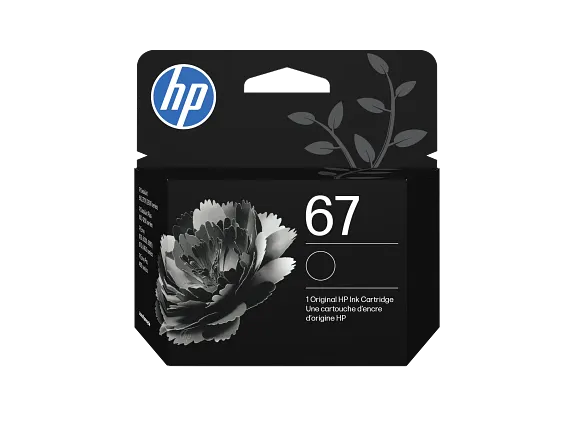 HP 67 Black Original Ink Cartridge, 3YM56AN#140